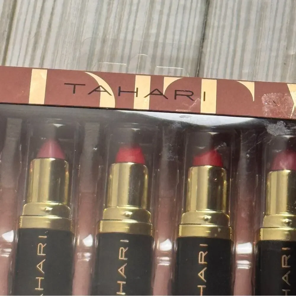 Tahari Limited Edition Mood Glossy Lipstick Set - Pink and Red Shades